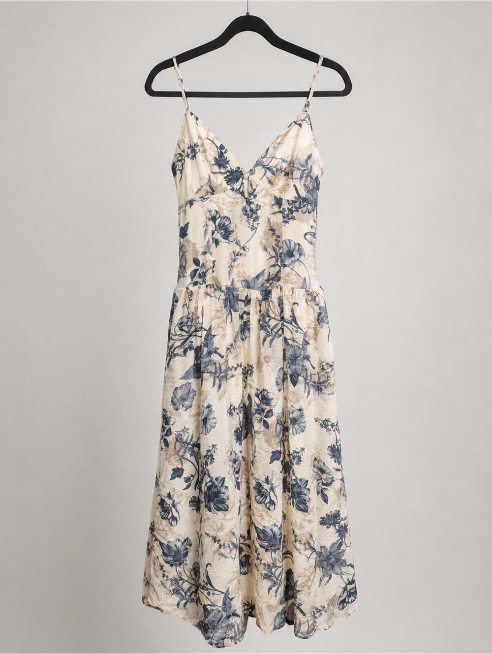 NWT Storia Floral Print Sleeveless Midi Dress - Size Medium